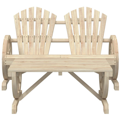 Garden Lounge Set Natural Wood Solid fir wood Large Ergonomic