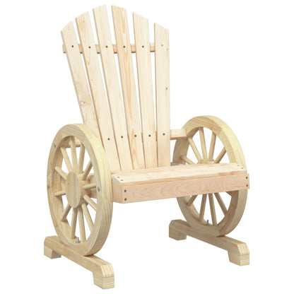 Garden Lounge Set Natural Wood Solid fir wood Large Ergonomic