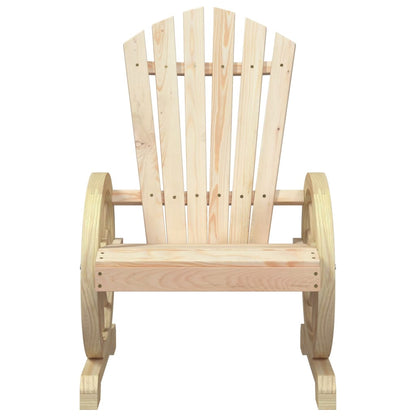 Garden Lounge Set Natural Wood Solid fir wood Large Ergonomic