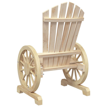 Garden Lounge Set Natural Wood Solid fir wood Large Ergonomic