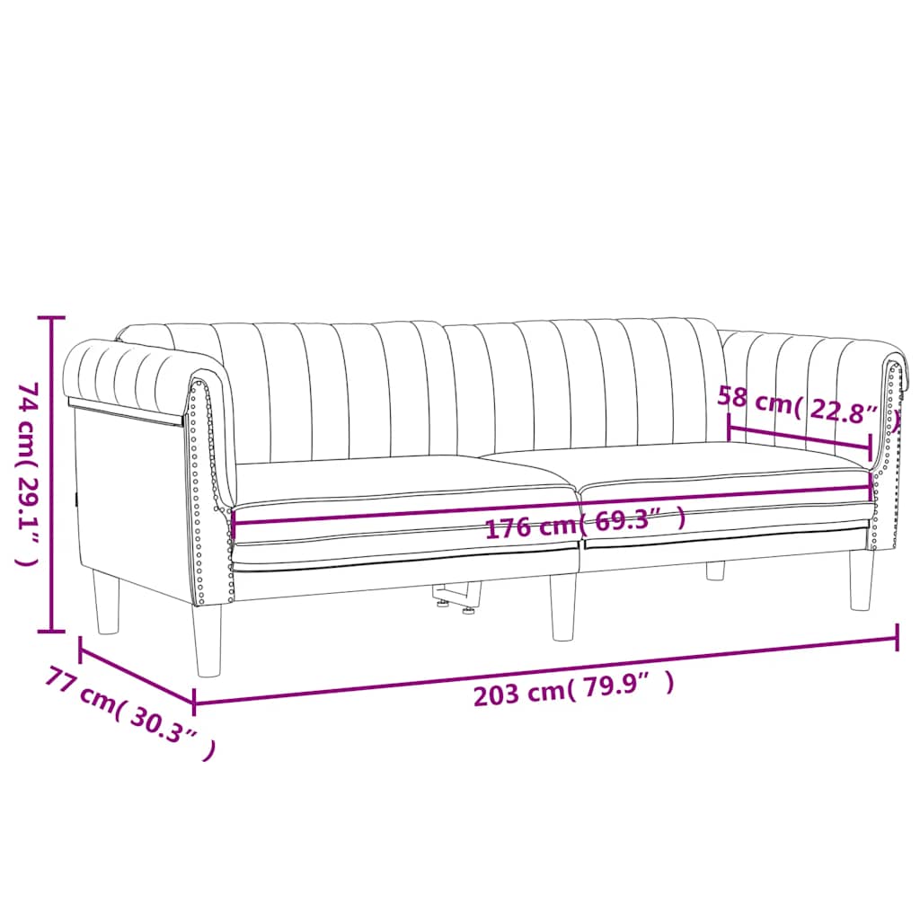 Sofa Set Dark grey Velvet (100% polyester), plywood, solid wood