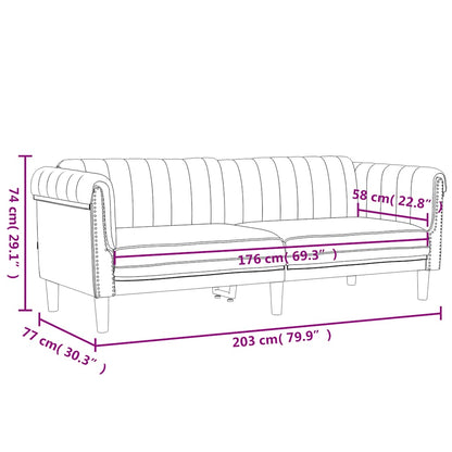 Sofa Set Dark Green Velvet, plywood, solid wood 3-piece settee