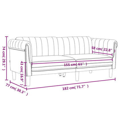 Sofa Set Black Velvet (100% polyester), plywood, solid wood, foam