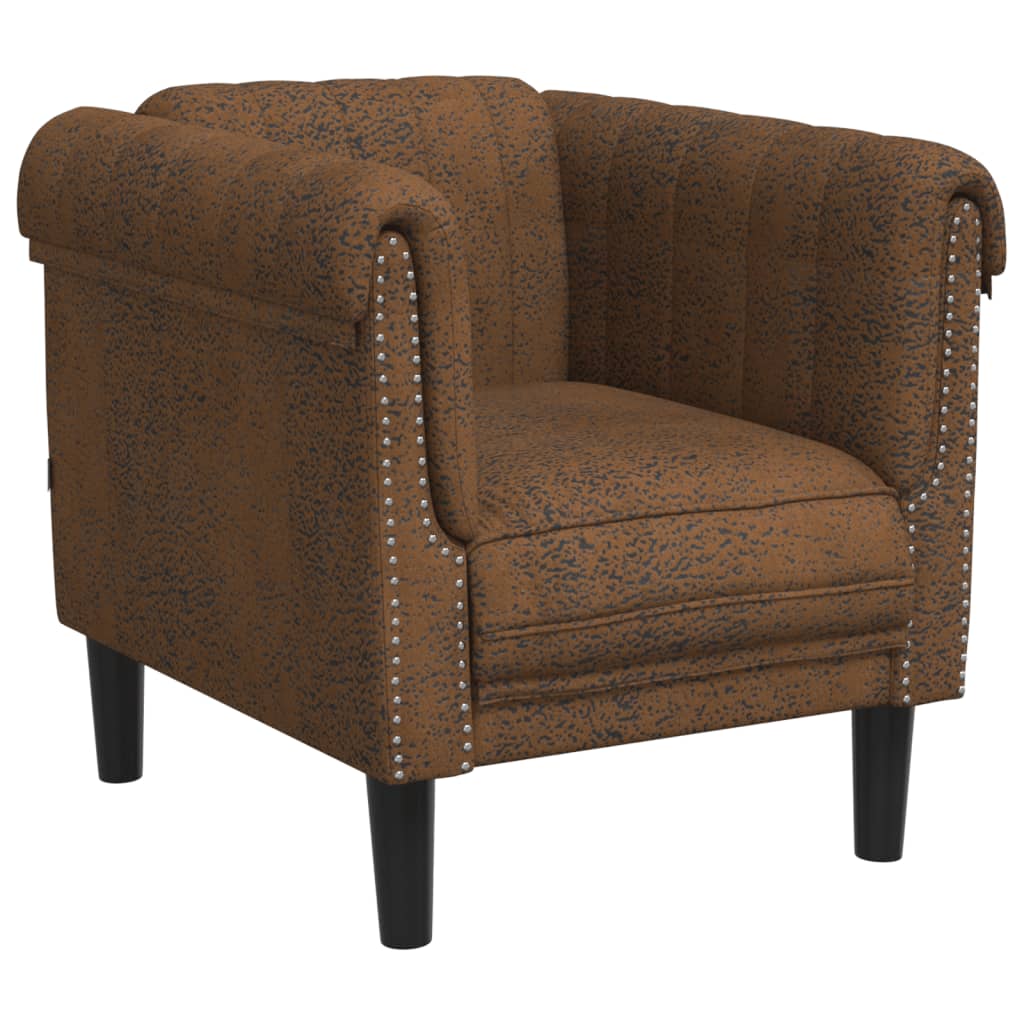 Sofa Set Brown Velvet, Plywood, Solid Wood Medium