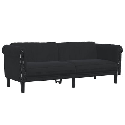 Sofa Set Black Velvet, plywood, solid wood Large Durable