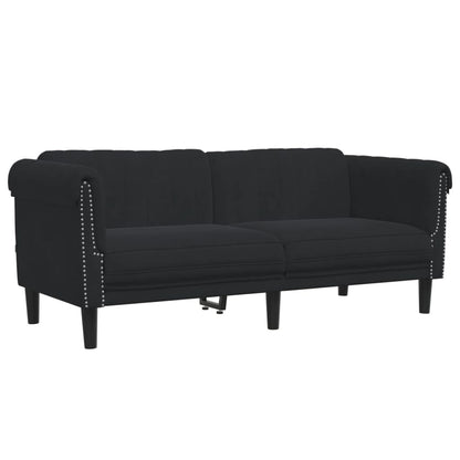 Sofa Set Black Velvet, plywood, solid wood Large Durable