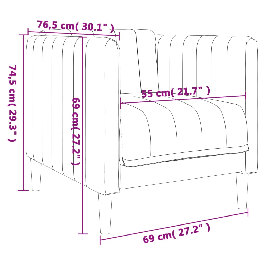 Sofa Set Black Polyester, Plywood, Solid Wood Durable Sofa Set