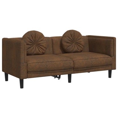 Sofa Set Brown Velvet Sofa Set Rectangular Modern Seats Many