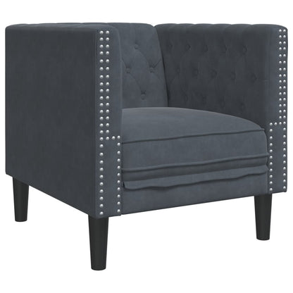 Chesterfield Sofa Set Dark Grey