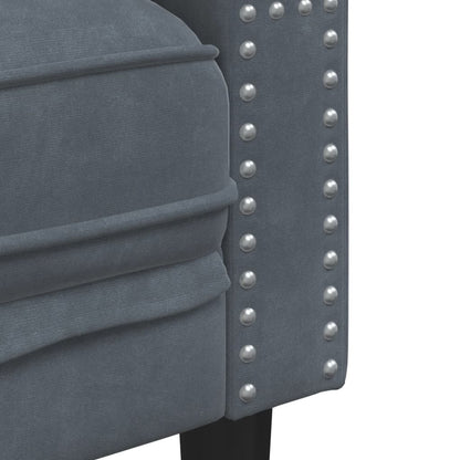 Chesterfield Sofa Set Dark Grey