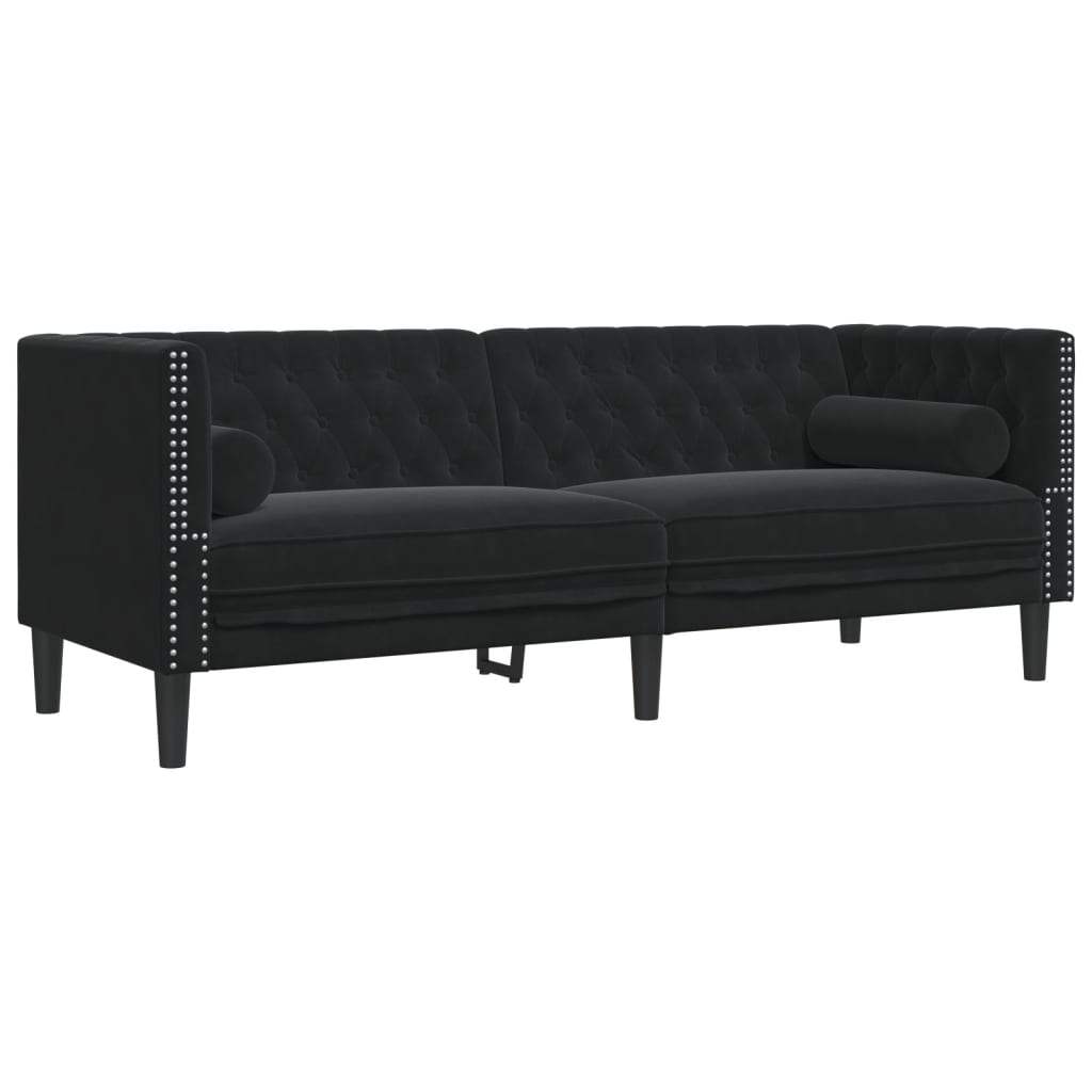 Chesterfield Sofa Set Black