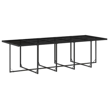 Garden Dining Set Black, Cream White