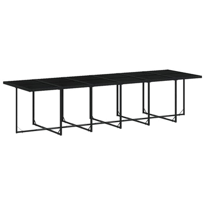 Garden Dining Set Black