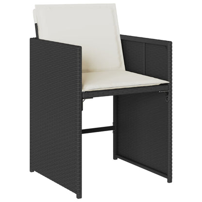 Garden Dining Set Black