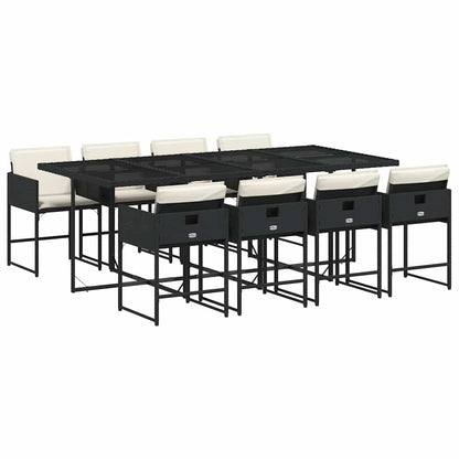Garden Dining Set Black