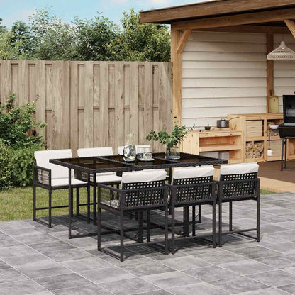 Garden Dining Set Black