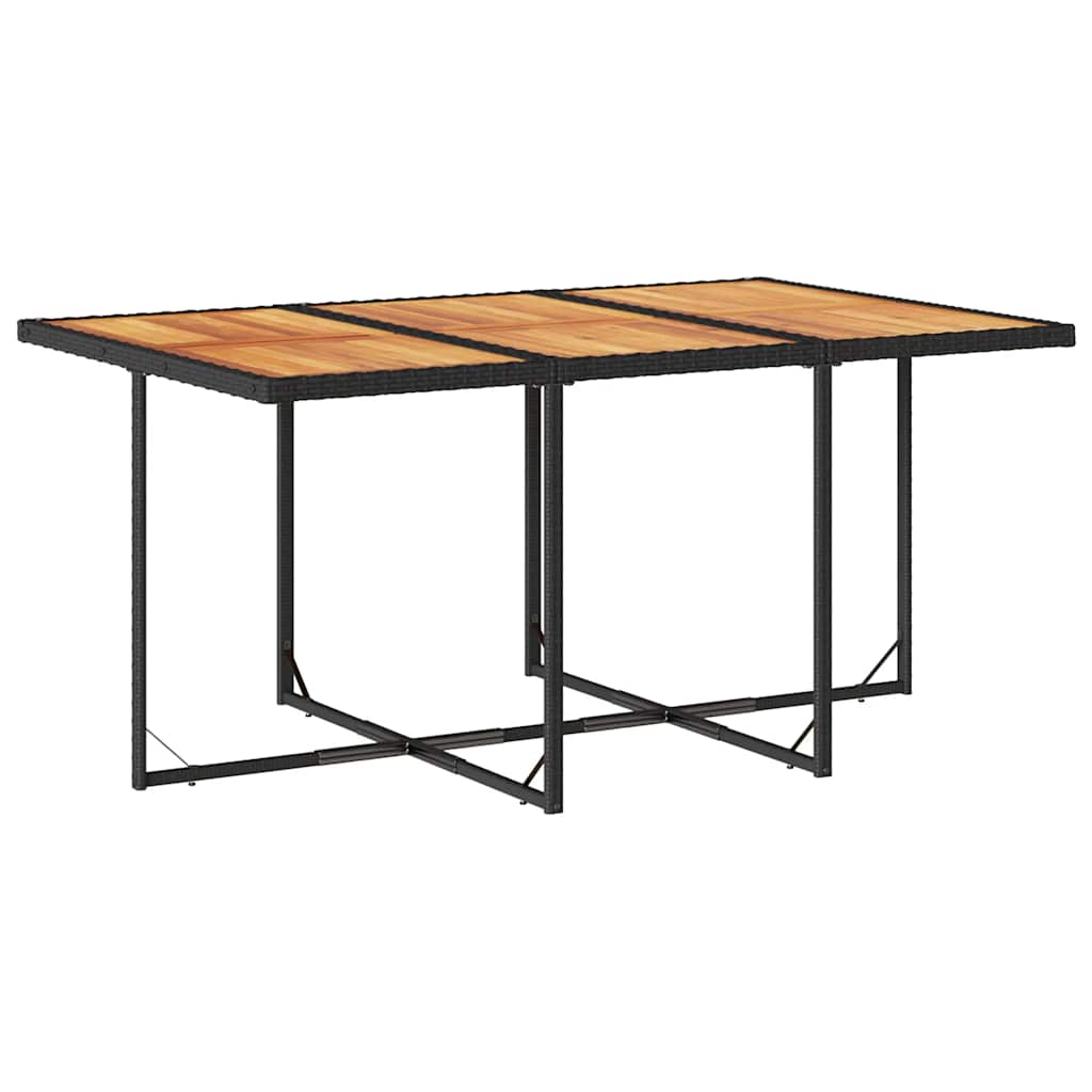 Garden Dining Set Black, Brown, Cream White