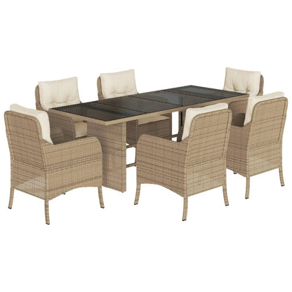 Garden Dining Set Beige