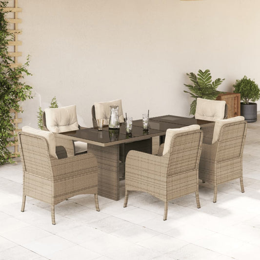 Garden Dining Set Beige