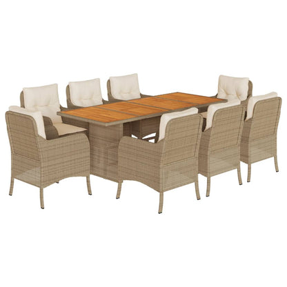 Garden Dining Set Beige