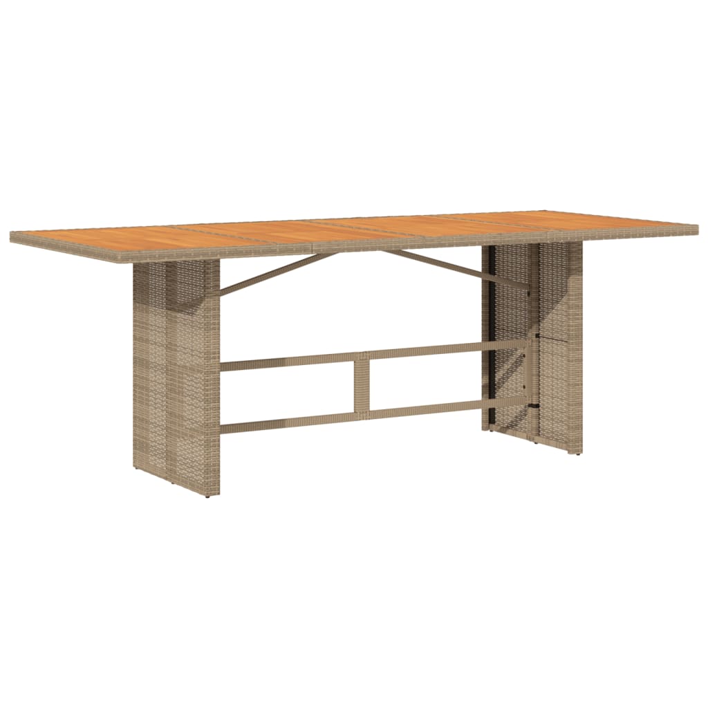 Garden Dining Set Beige