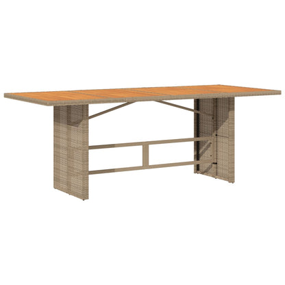 Garden Dining Set Beige