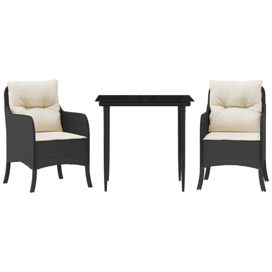 Garden Dining Set Black