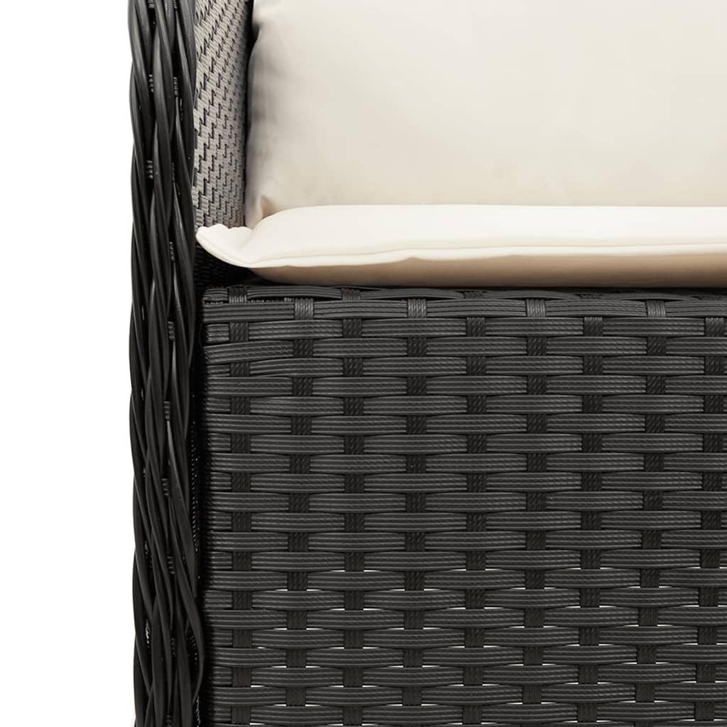Garden Dining Set Black