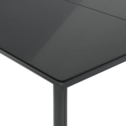 Garden Dining Set Black