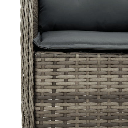 Garden Dining Set Grey, Black, Dark grey