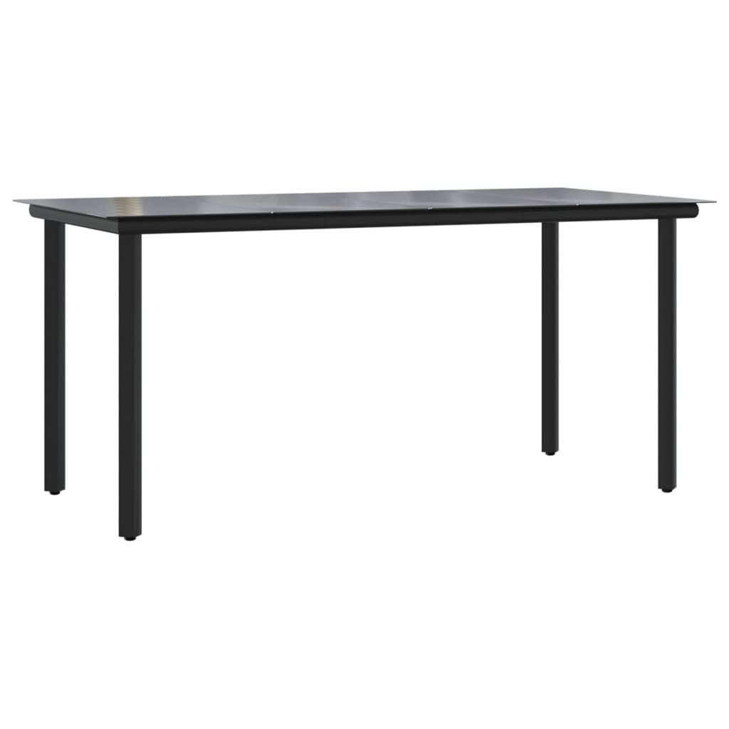 Garden Dining Set Beige, Black, Cream White