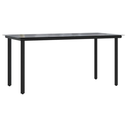 Garden Dining Set Beige, Black, Cream White