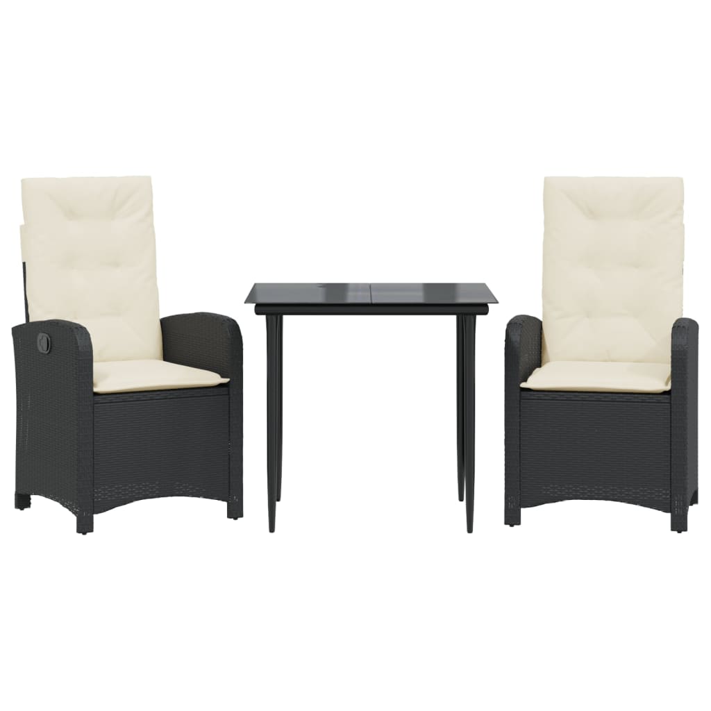 Garden Dining Set Black