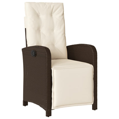 Garden Dining Set Brown, Cream, Black