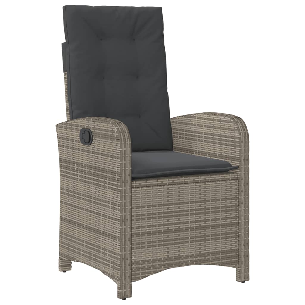 Garden Dining Set Grey, Dark Grey, Black