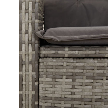 Garden Dining Set Grey, Dark Grey, Black