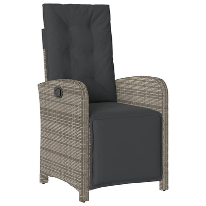 Garden Dining Set Grey, Dark Grey, Black
