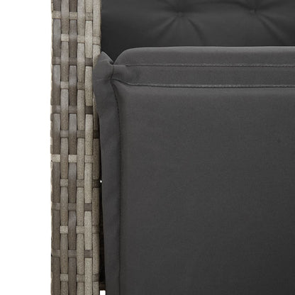 Garden Dining Set Grey, Dark Grey, Black