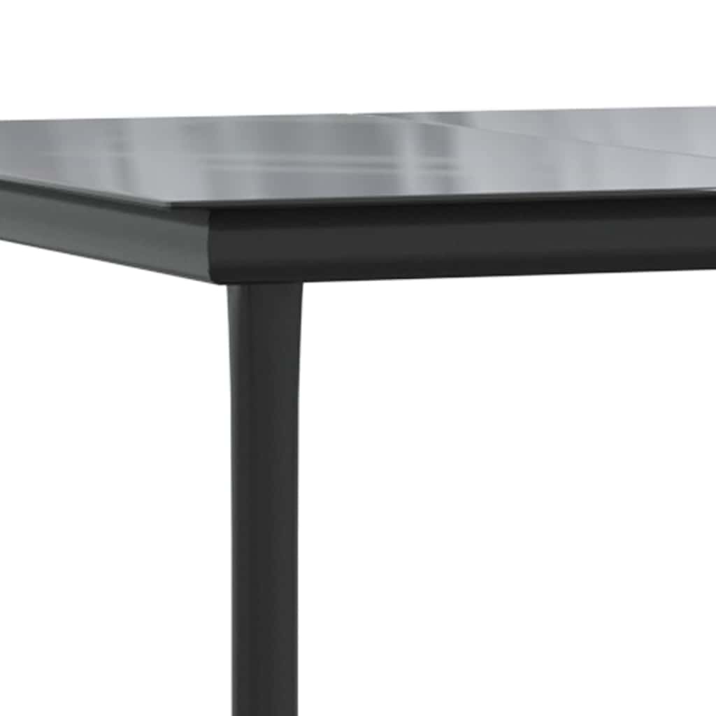Garden Dining Set Gray PE rattan Medium Adjustable Feet
