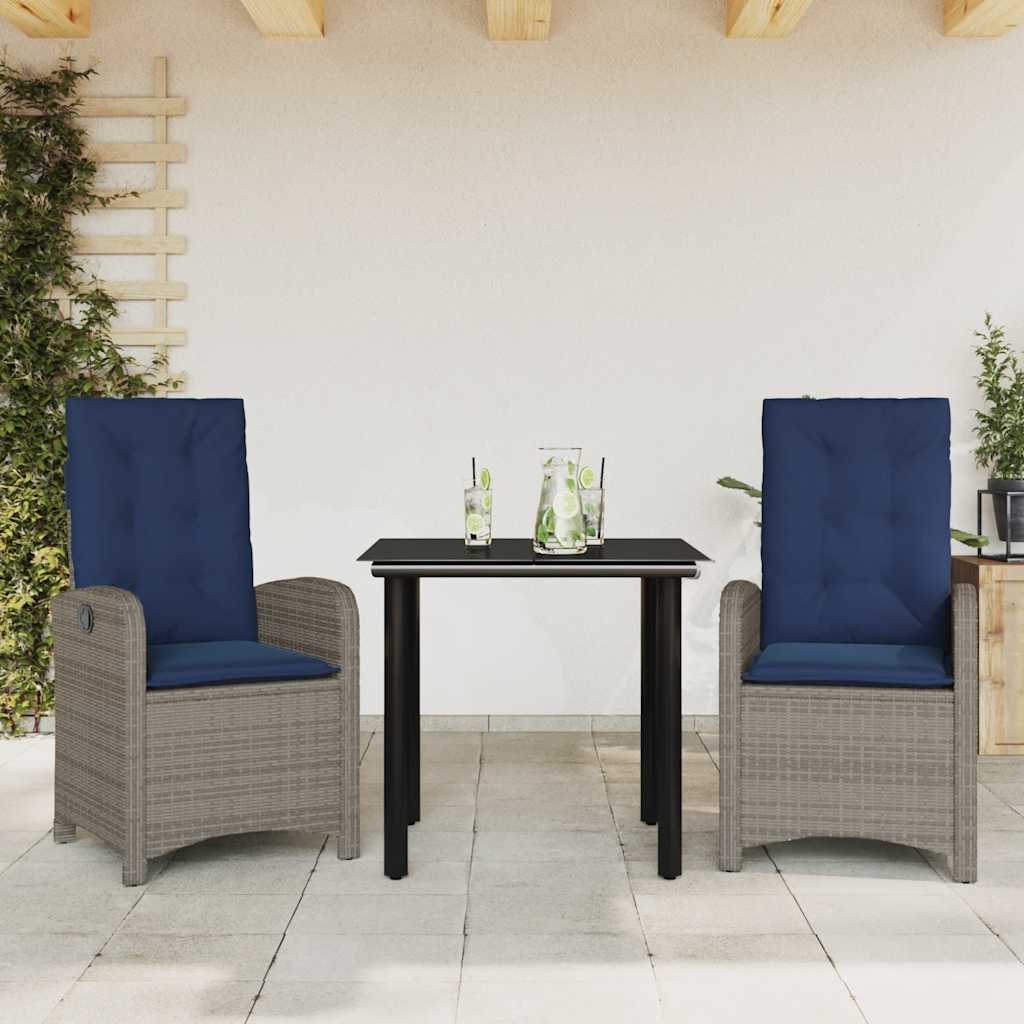 Garden Dining Set Grey