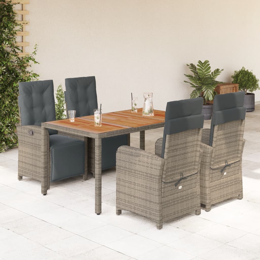 Garden Dining Set Grey