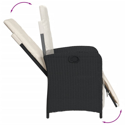 Bistro Set Black, Cream White