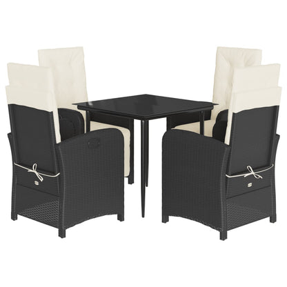 Garden Dining Set Black