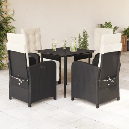 Garden Dining Set Black