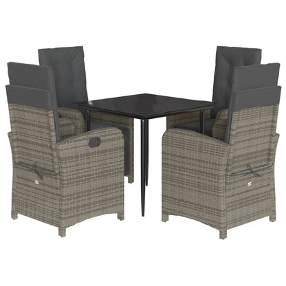 Garden Dining Set Grey, Black, Dark grey