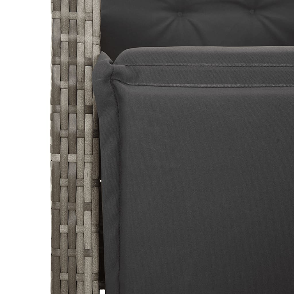 Garden Dining Set Grey, Black, Dark grey