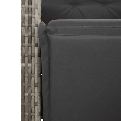 Garden Dining Set Grey, Black, Dark grey