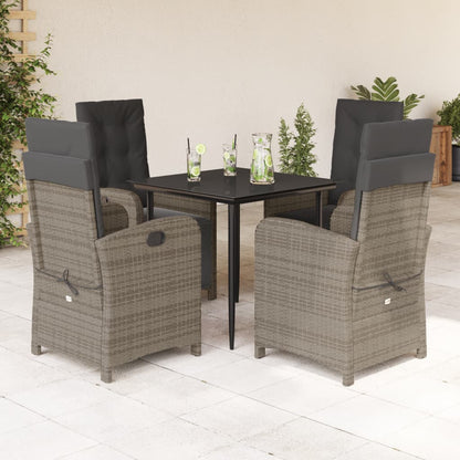 Garden Dining Set Grey, Black, Dark grey