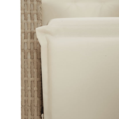 Bistro Set Beige, Black, Cream White