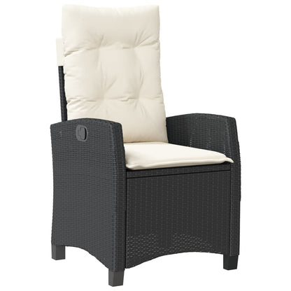 Garden Dining Set Black, Cream White